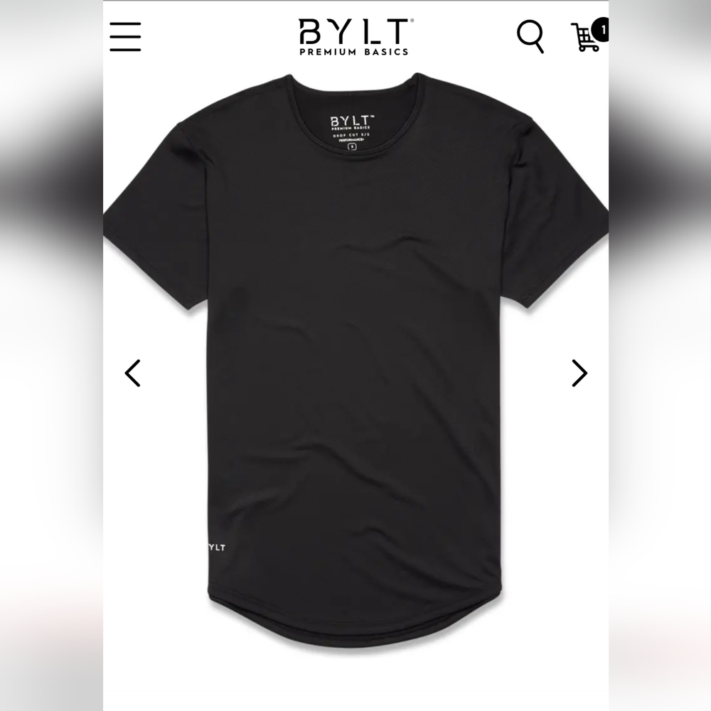 BYLT Performance drop cut shirt - NWT